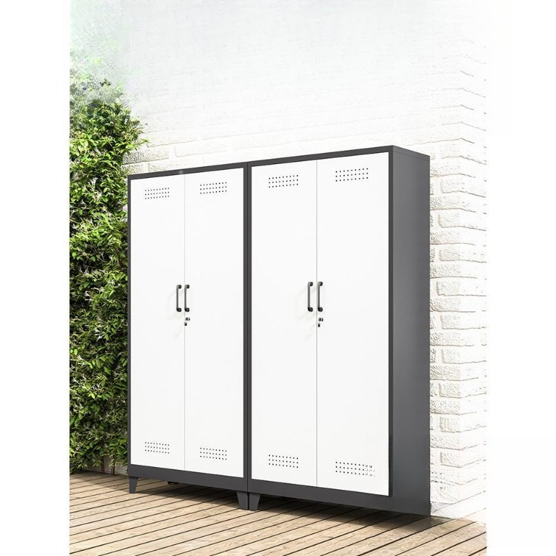 Outdoor Power Mop - Steel outdoor balcony storage tool cabinet,