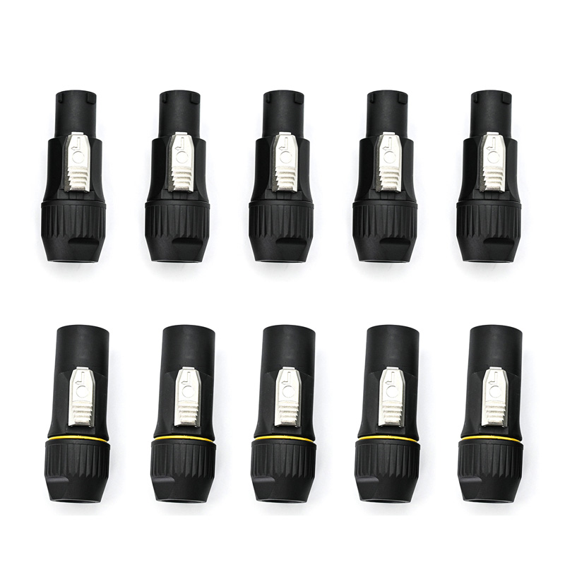 Outdoor Power Bar - 10pcs Waterproof Powercon True Power Connector
