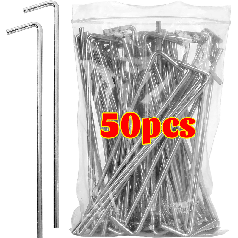 Outdoor Power Stake - Heavy Duty Metal Tent Stakes Pegs
