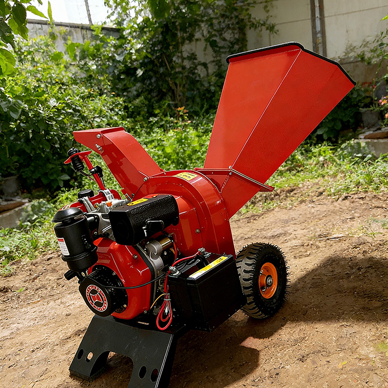 Garden Shredder Chipper - 2025 Bestselling 50mm Diesel Wood Chipper