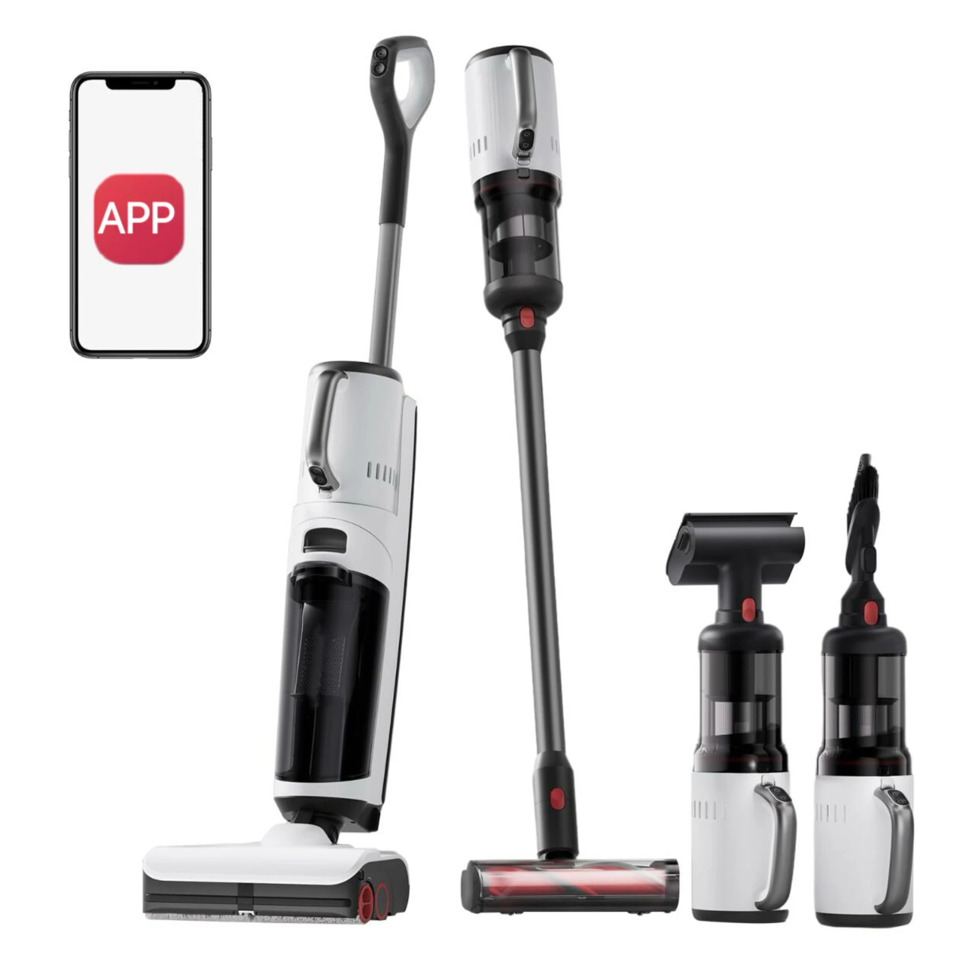 Outdoor Power Mop - 5-in-1 Powerful 17000Pa One Step App