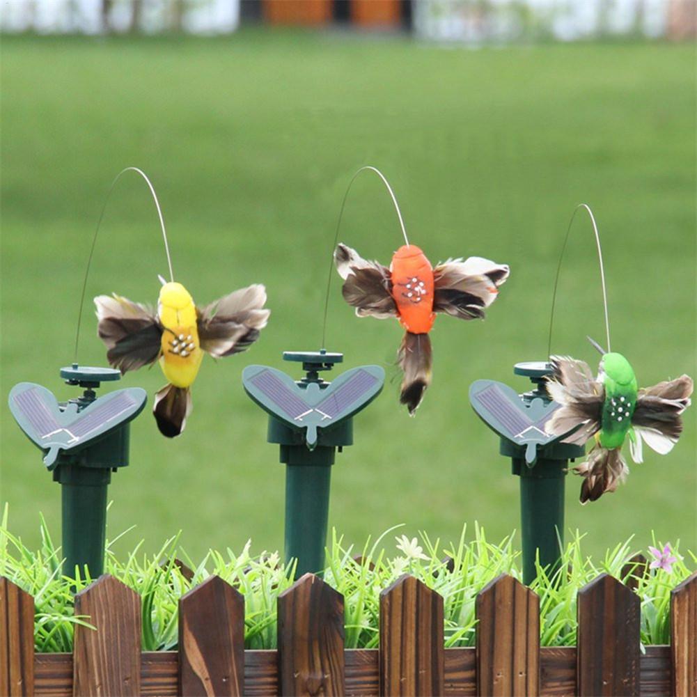 Outdoor Power Stake - Solar Rotating Bird Toy Flying Hummingbird