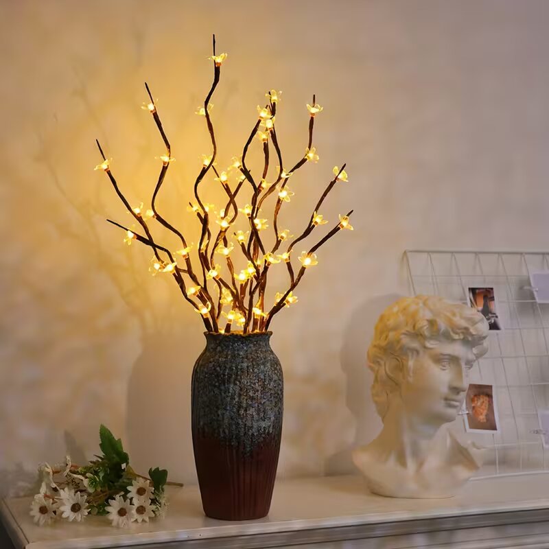 Outdoor Power Lights - 1/2PC 20LED Cherry Blossom Tree Branch