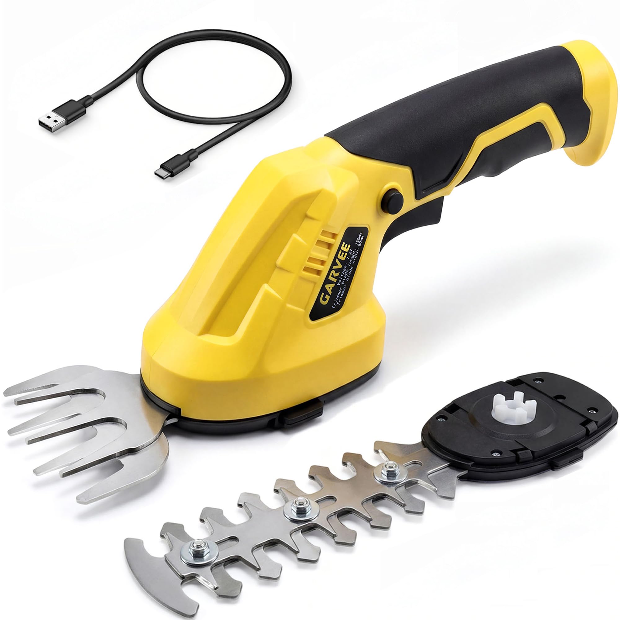 Hedge Trimmer Cordless - 2-in-1 Cordless Grass Shear Hedge Trimmer,