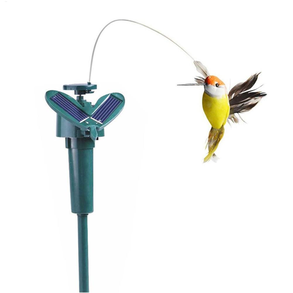 Outdoor Power Stake - 1pc Solar Rotating Bird Funny Flying
