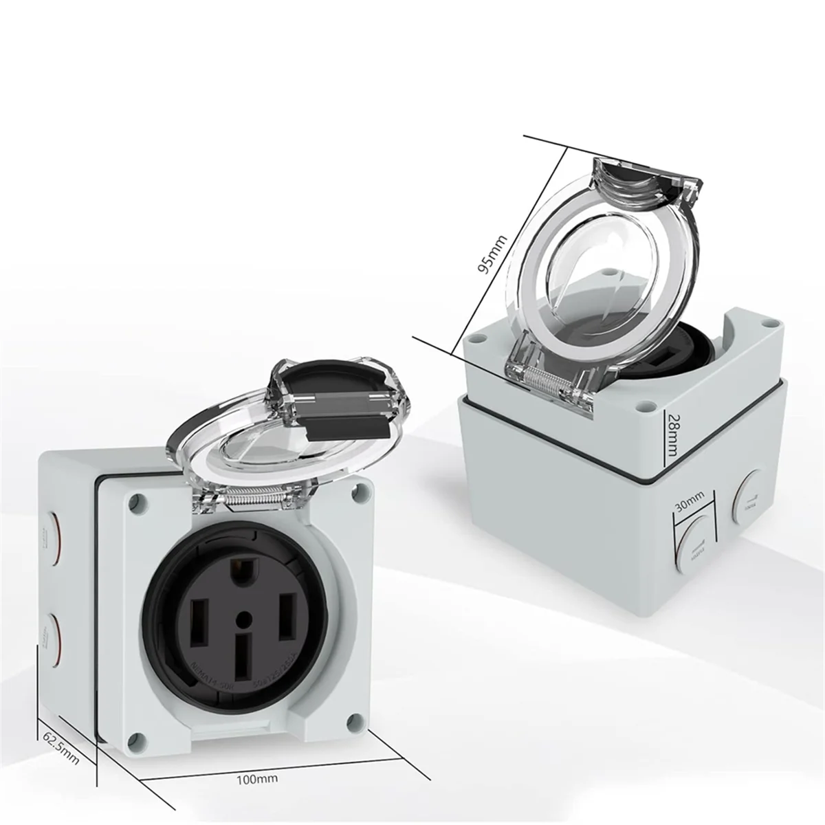 AT16 50Amp Power Outlet Box, 1 - огляд і ціна Outdoor Power Receptacle