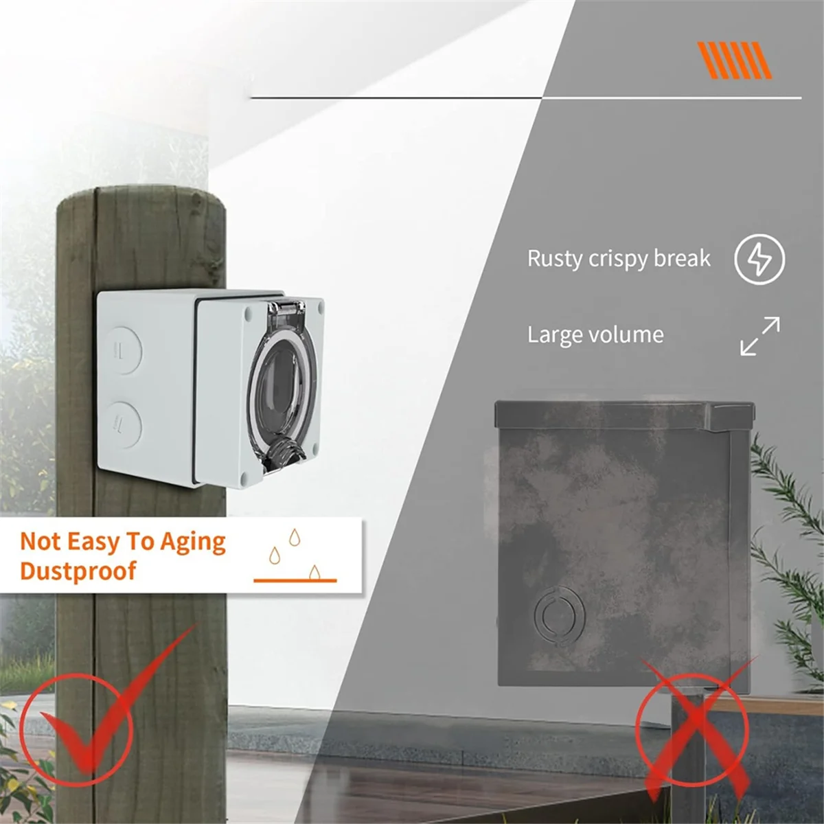 AT16 50Amp Power Outlet Box, 1 - огляд і ціна Outdoor Power Receptacle