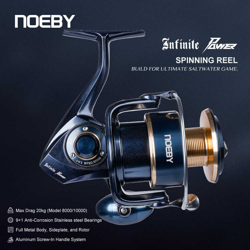 Noeby Infinite Power Spinning  - огляд і ціна Outdoor Power Reel