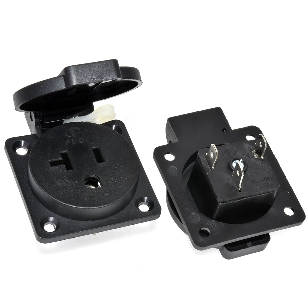 Black 125V 15A 20A IP44 CE Ame - огляд і ціна Outdoor Power Receptacle