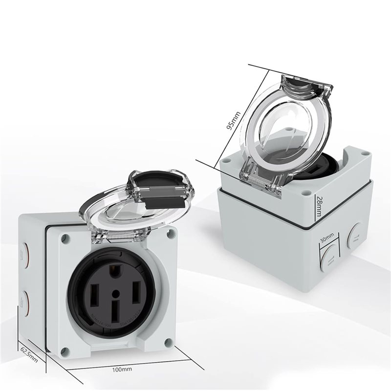Y17A 6X 50Amp Power Outlet Box - огляд і ціна Outdoor Power Receptacle