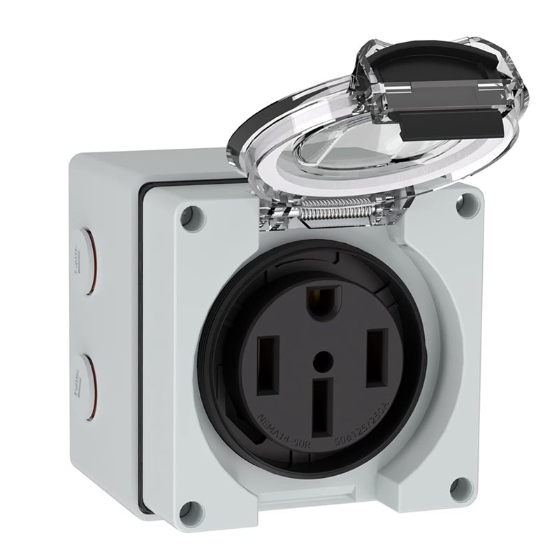 Y17A 6X 50Amp Power Outlet Box - огляд і ціна Outdoor Power Receptacle