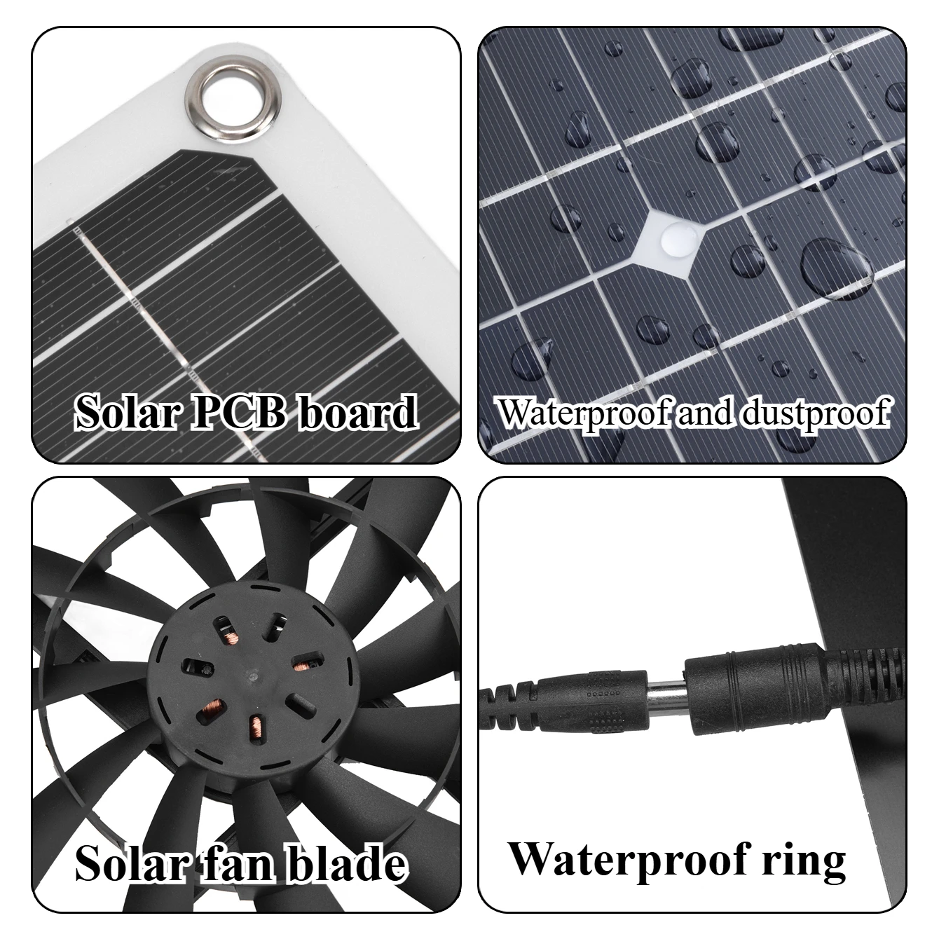25W Solar Powered Exhaust Vent - огляд і ціна Outdoor Power Vent