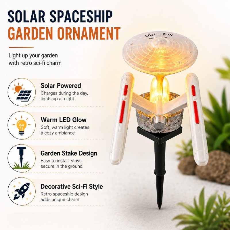 Star Trek USS Enterprise Solar - огляд і ціна Outdoor Power Stake