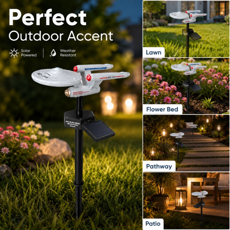 Star Trek USS Enterprise Solar - огляд і ціна Outdoor Power Stake
