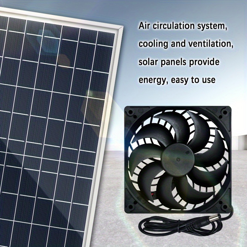 10W Solar Exhaust Fan Kit with - огляд і ціна Outdoor Power Vent