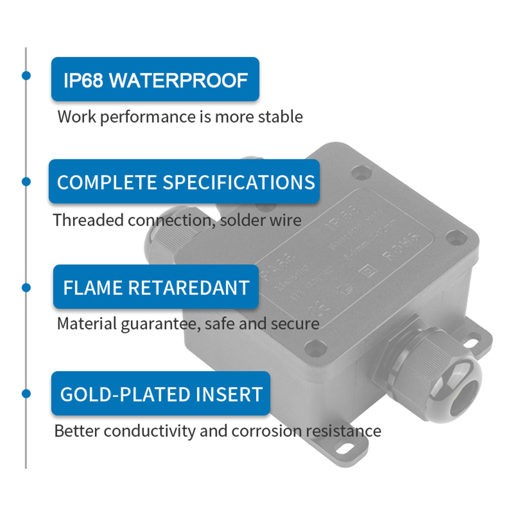 IP68 Outdoor Waterproof Juncti - огляд і ціна Outdoor Power Junction