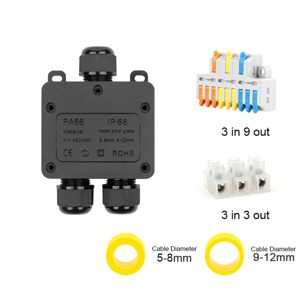 IP68 Outdoor Waterproof Juncti - огляд і ціна Outdoor Power Junction