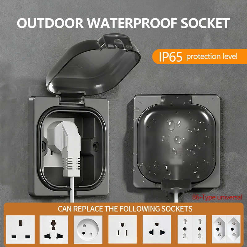 IP65 Waterproof Outdoor Socket - огляд і ціна Outdoor Power Receptacle