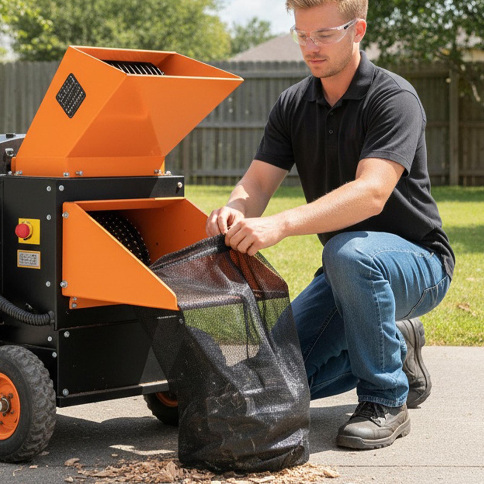 Wood Chipper Shredder Bag Mesh - огляд і ціна Garden Shredder Chipper