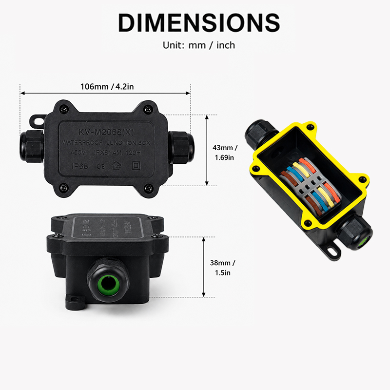 IP68 Waterproof Junction Box 2 - огляд і ціна Outdoor Power Junction