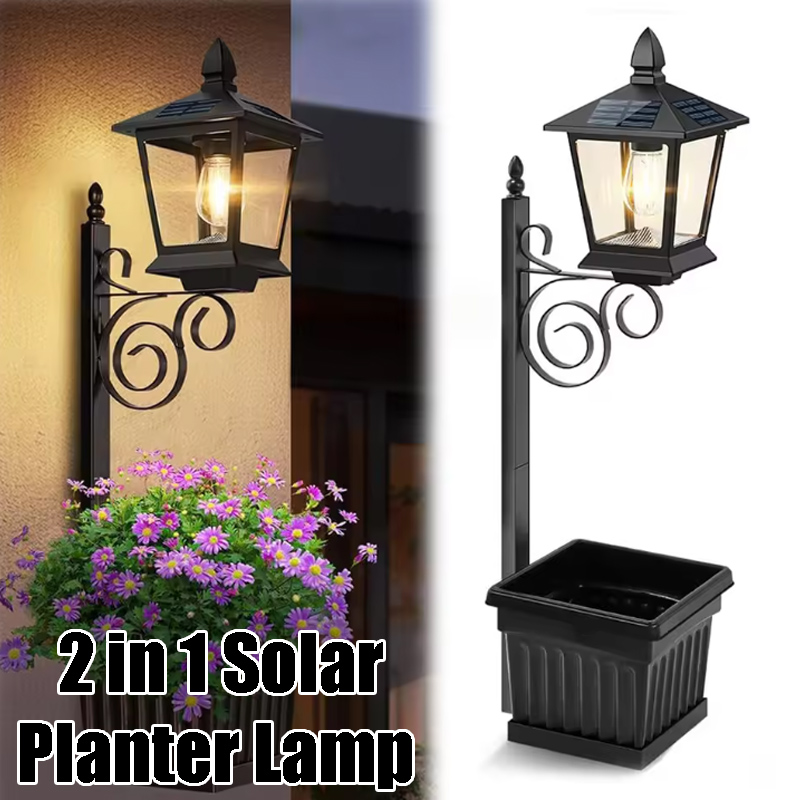 Solar Powered 2-in-1 Flower Po - огляд і ціна Outdoor Power Lights