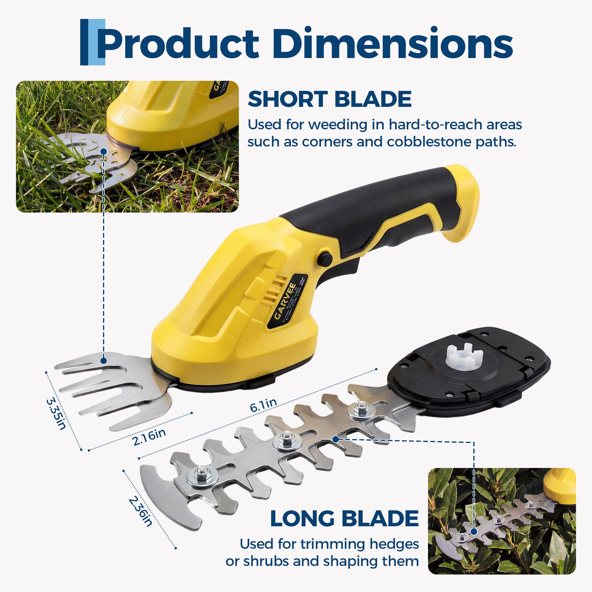 2-in-1 Cordless Grass Shear He - огляд і ціна Hedge Trimmer Cordless