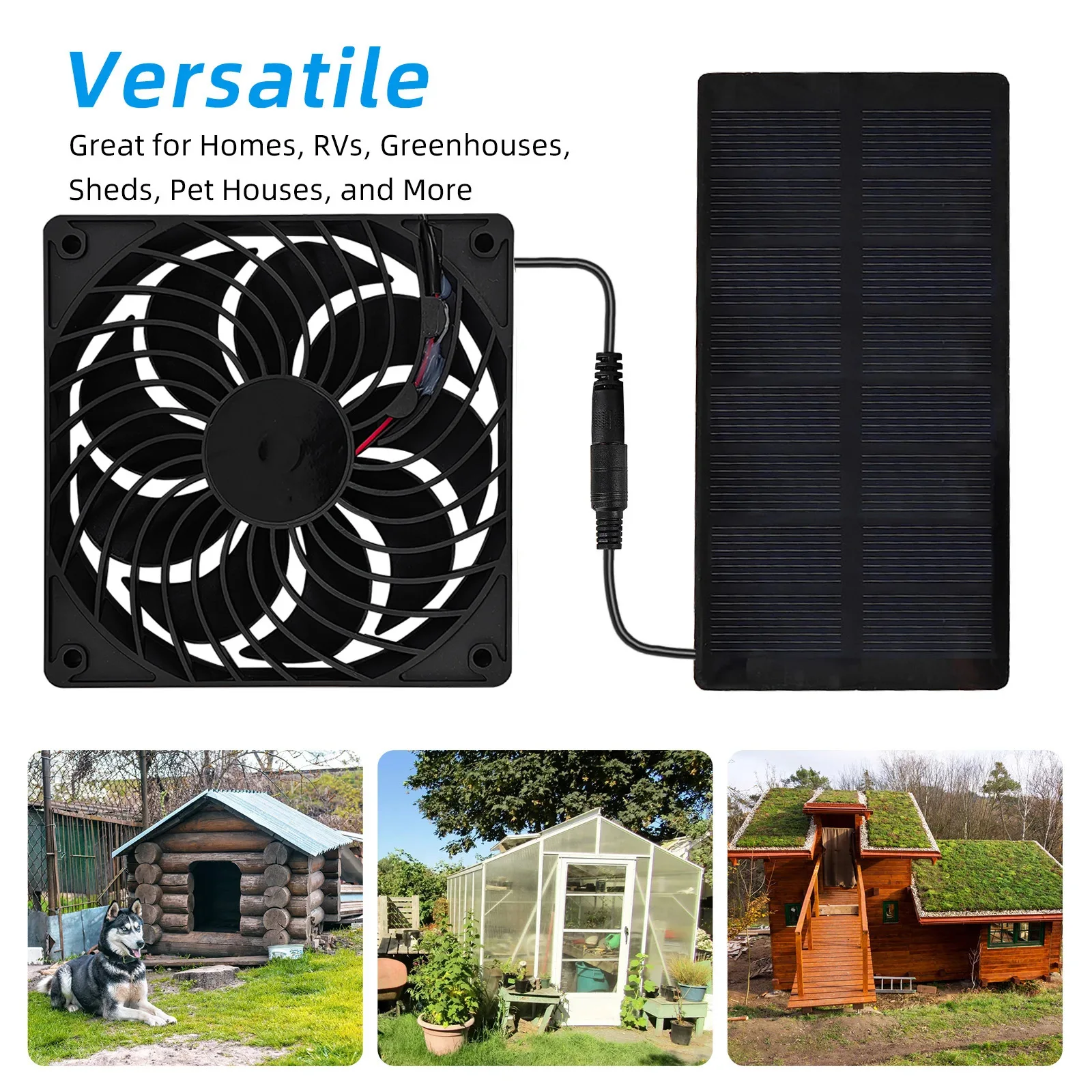 Solar Powered Waterproof 12cm  - огляд і ціна Outdoor Power Vent