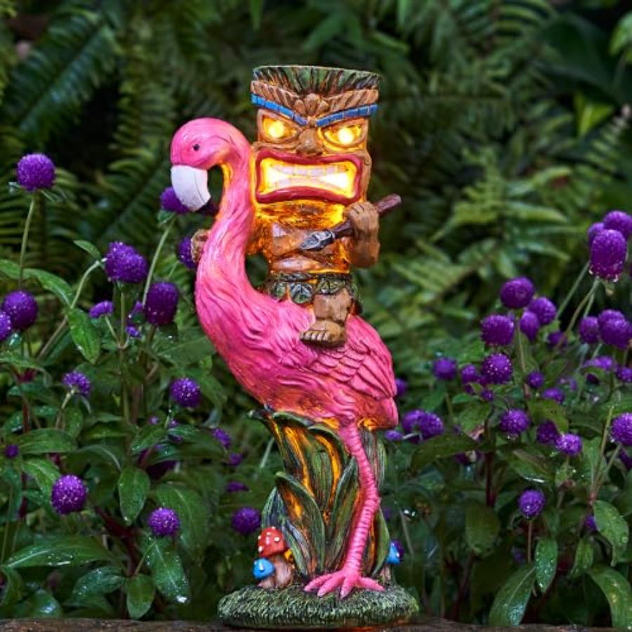 Solar Tiki Statue - Outdoor St - огляд і ціна Outdoor Power Bar