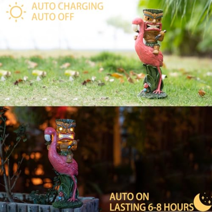 Solar Tiki Statue - Outdoor St - огляд і ціна Outdoor Power Bar