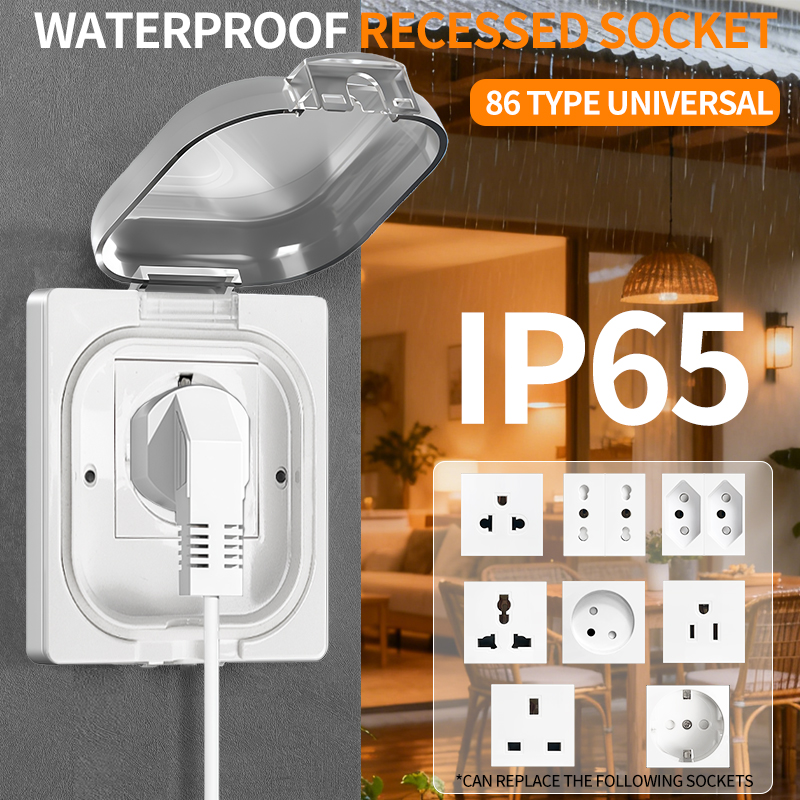 IP65 Waterproof Outdoor Socket - огляд і ціна Outdoor Power Receptacle