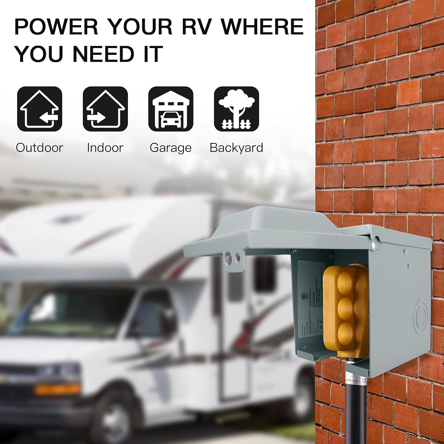 30/50 Amp 125/250 Volt RV Powe - огляд і ціна Outdoor Power Receptacle