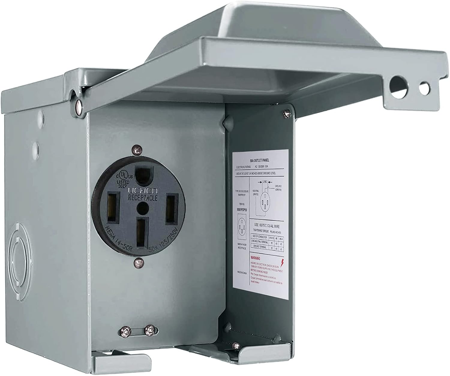 30/50 Amp 125/250 Volt RV Powe - огляд і ціна Outdoor Power Receptacle