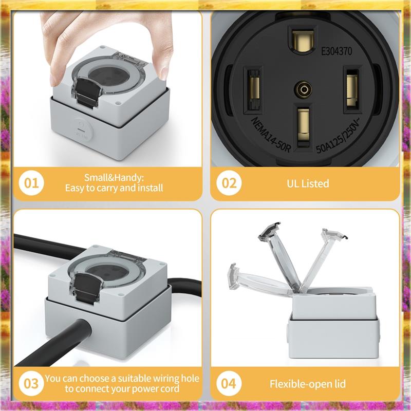 AA46 HOT-50Amp Outdoor Power O - огляд і ціна Outdoor Power Receptacle