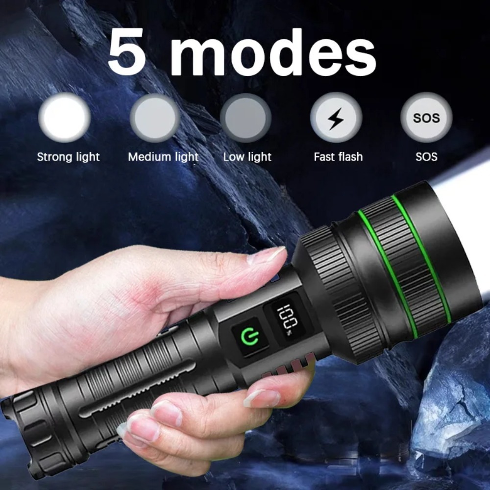 Powerful LED Flashlight Zoomab - огляд і ціна Outdoor Power Lights
