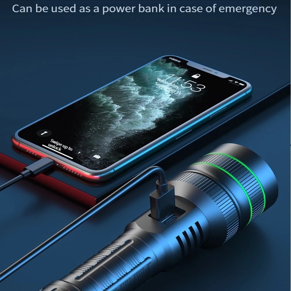 Powerful LED Flashlight Zoomab - огляд і ціна Outdoor Power Lights