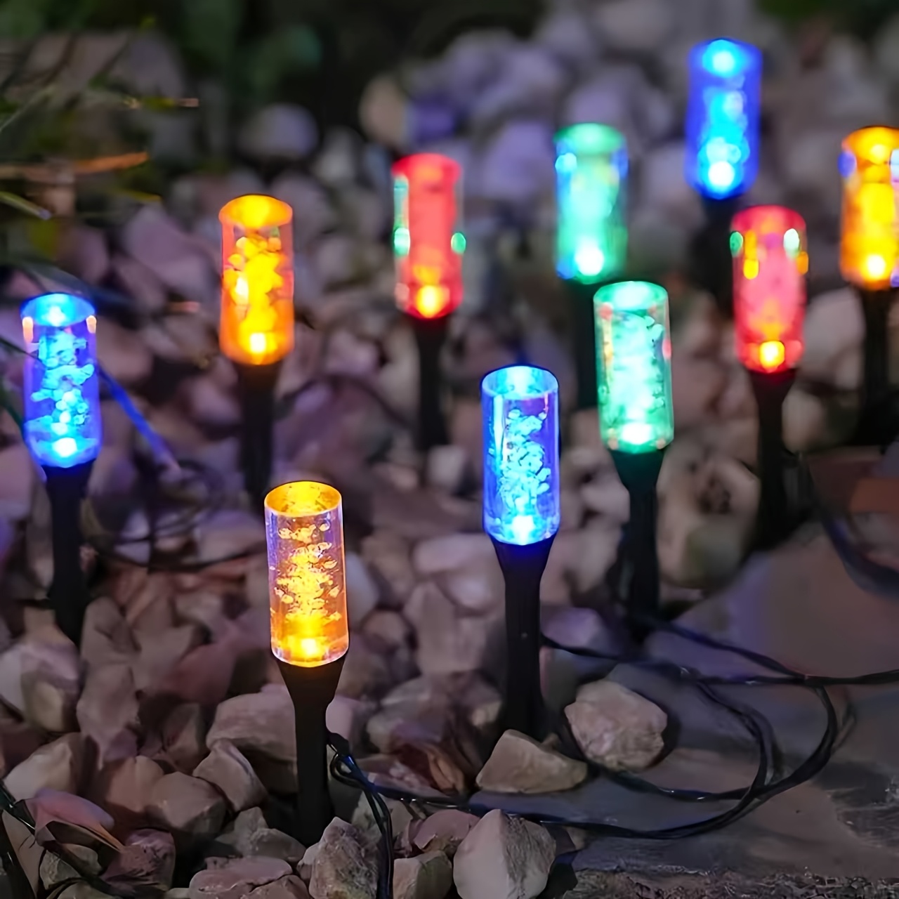 Solar Bubble Tube Solar Pathwa - огляд і ціна Outdoor Power Stake